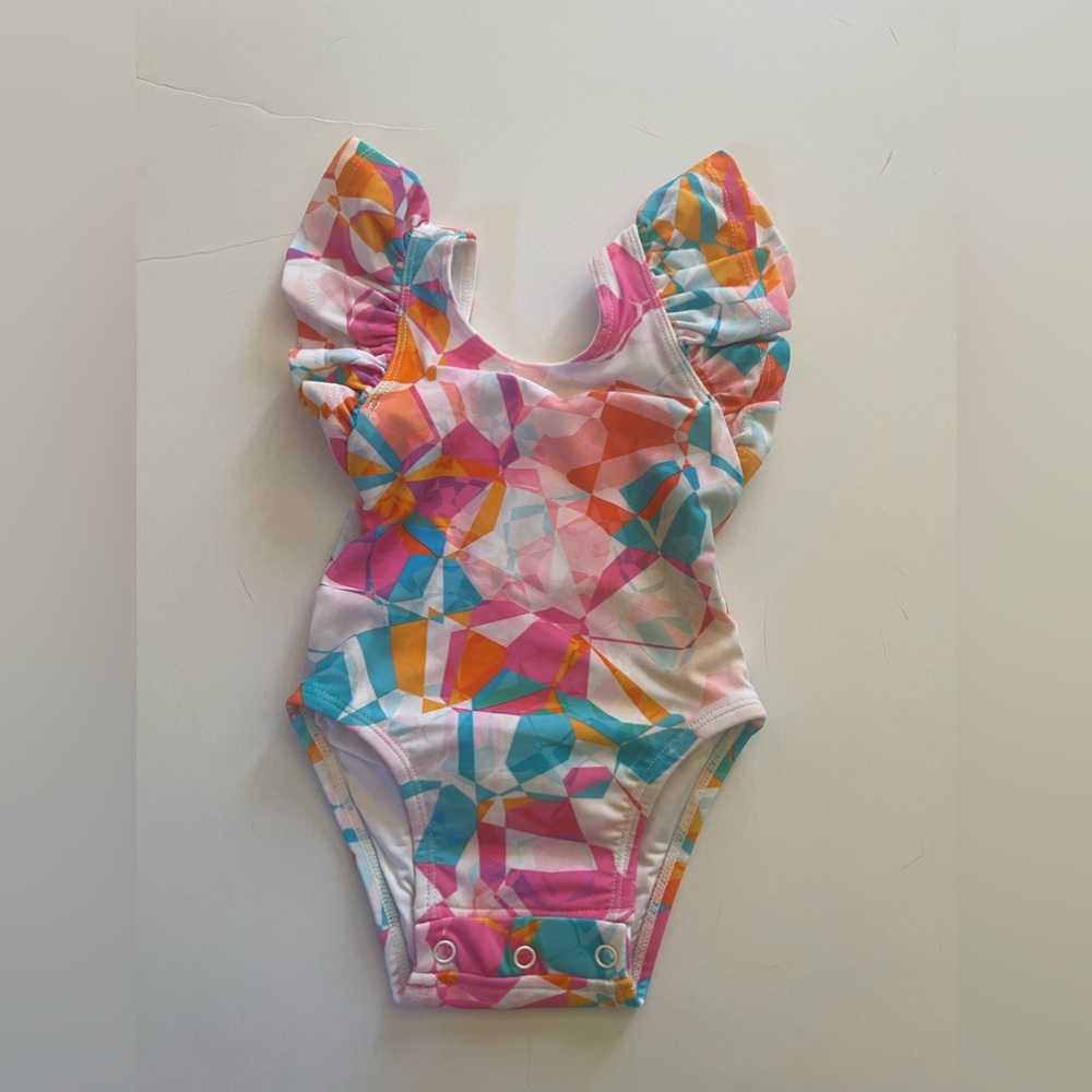 Posh Peanut baby girls size 0 - 3 months swimsuit - NEW with tags
